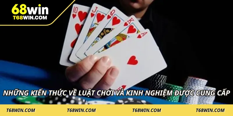 Những kiến thức về luật chơi và kinh nghiệm được cung cấp
